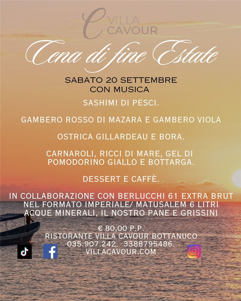 Cena di fine estate con musica