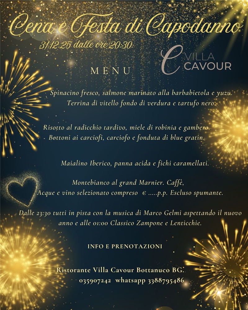 CENA E FESTA DI CAPODANNO