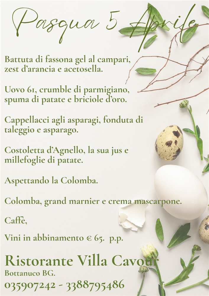 PRANZO DI PASQUA  5 APRILE 2026
